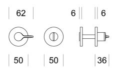 WC thumbturn "ENTO Spoon R6" 2