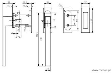 Terasinė rankena "MEDOS Dublin SMART"
