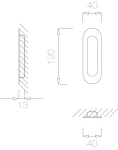 Sliding door handle "TUPAI 1695" 2