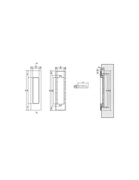 Sliding door handle "APRILE 7039"