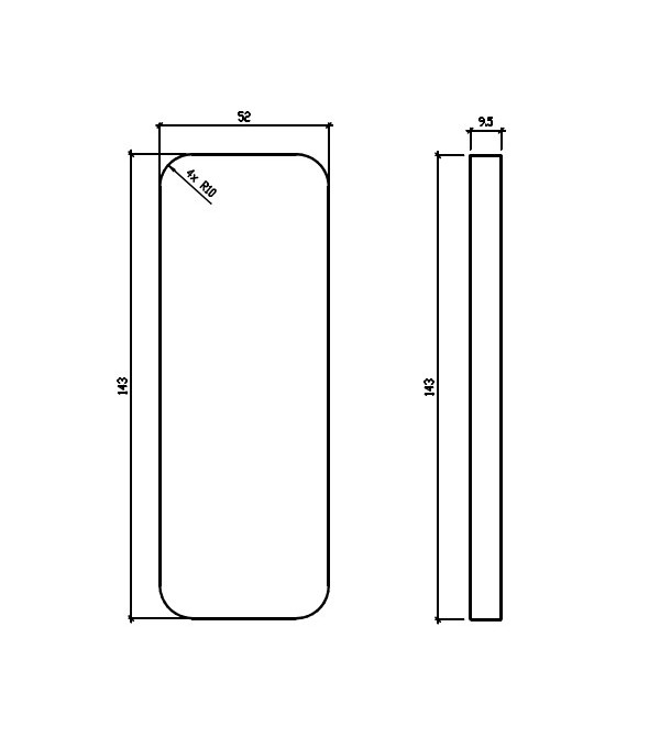 Sliding door handle "APRILE 240" with leather