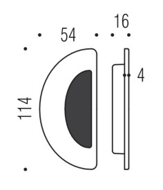 Sliding door handle "COLOMBO LC 111" 2