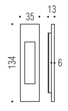 Sliding door handle "COLOMBO ID 411" 2