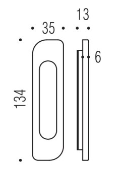 Sliding door handle "COLOMBO CD 311" 2
