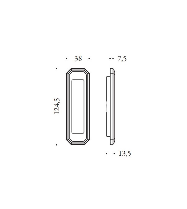Stumdomų durų rankena "COLOMBO Antologhia...
