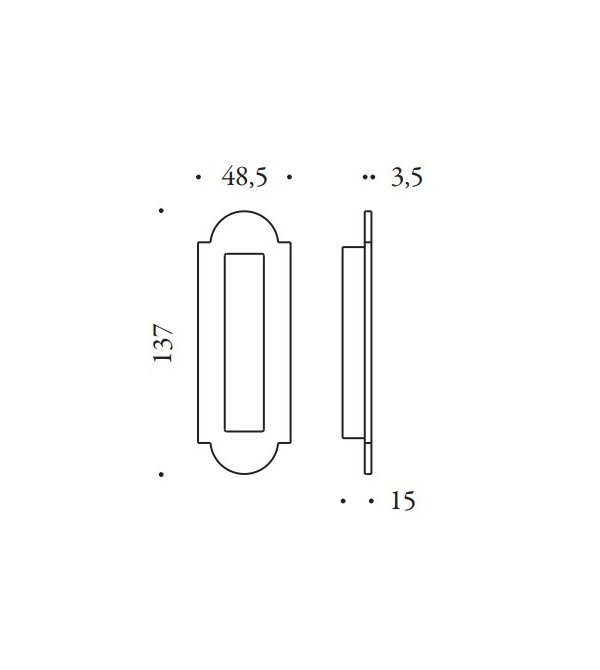 Stumdomų durų rankena "COLOMBO Antologhia...