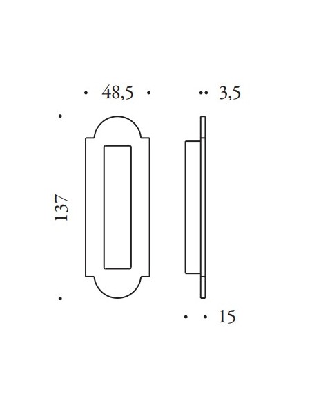 Stumdomų durų rankena "COLOMBO Antologhia Ottocento KOT111"