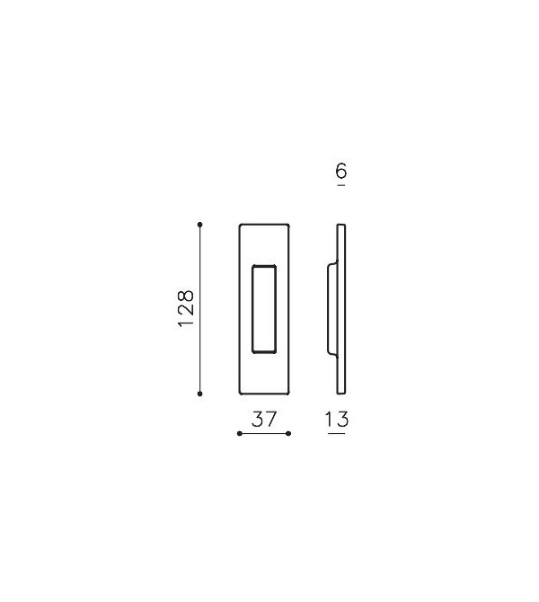 Sliding door handle "Olivari Siro D111"