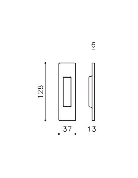 Sliding door handle "Olivari Siro D111"