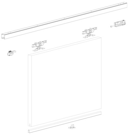 Sliding door system "80TG/NOR"