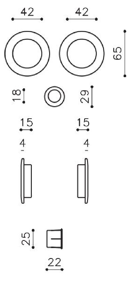 Stumdomų durų rankena "OLIVARI Giotto Bicolor D124"