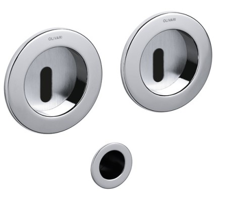 Stumdomų durų rankena "OLIVARI Giotto Bicolor D125"