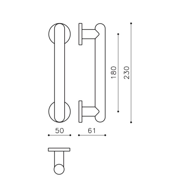 Pull handle "OLIVARI Boma L501"