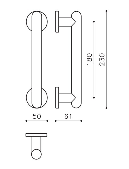 Pull handle "OLIVARI Boma L501"