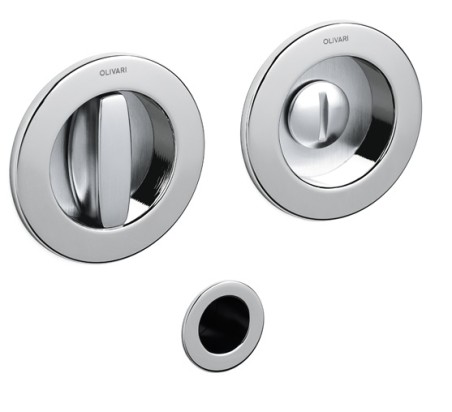 Sliding door handle "OLIVARI Giotto Bicolor D122"