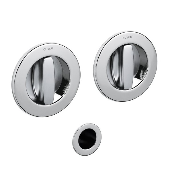 Sliding door handle "OLIVARI Giotto Bicolor D123"