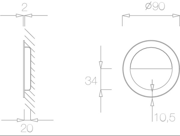 Stumdomų durų rankena "TUPAI 1697"