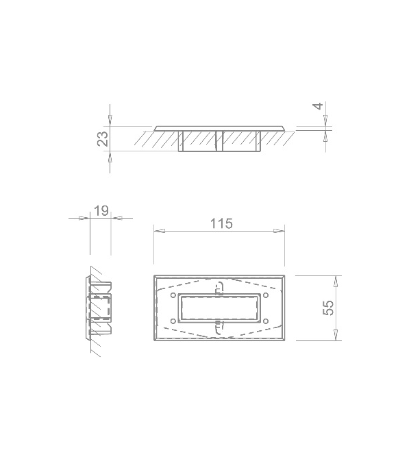 Stumdomų durų rankena "TUPAI 2650 Q"