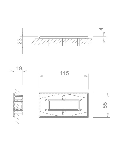 Stumdomų durų rankena "TUPAI 2650 Q"