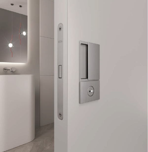 Stumdomų durų rankena "AGB WAVE Blind" WC...