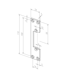 Frame plate "Eff Eff 10740-01"