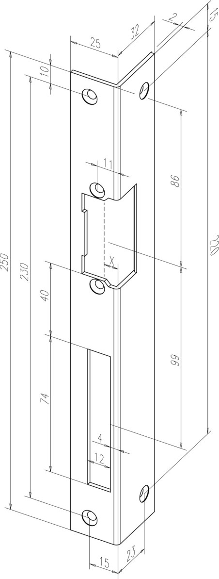 Frame plate "Eff Eff 06640-04"