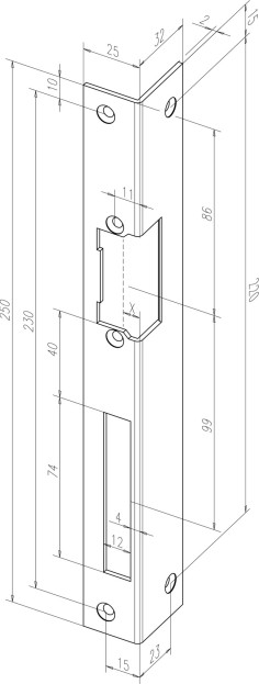 Frame plate "Eff Eff 06640-05" 2