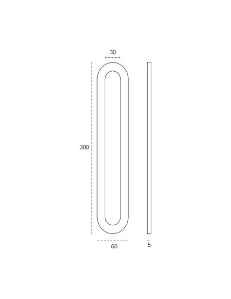 Adhesive handle for glass doors "JNF IN.16.563 A"