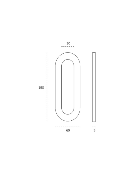 Klijuojama rankena stiklo durims "JNF IN.16.562 A"