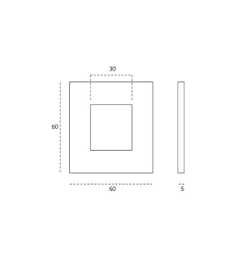 Klijuojama rankena stiklo durims "JNF IN.16.550 A" 2