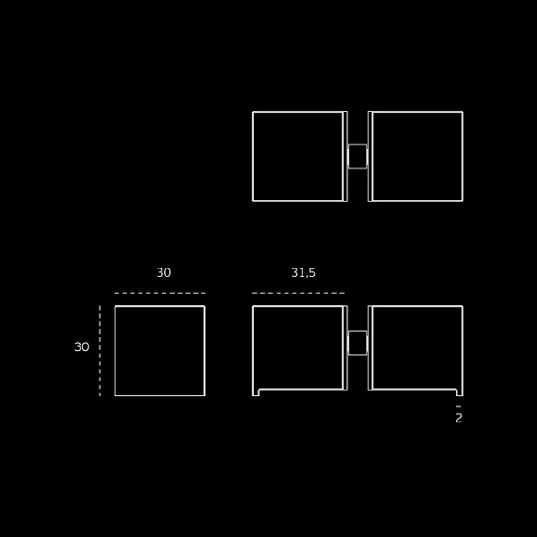 Klijuojama rankena stiklo durims "JNF IN.75.040"