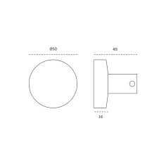 Klijuojama rankena stiklo durims "JNF IN.00.096.V" 2