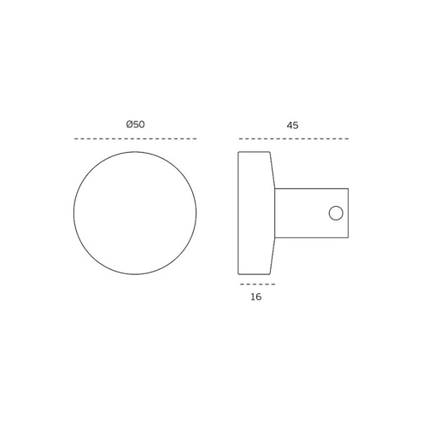 Adhesive handle for glass doors "JNF IN.00.096.V"
