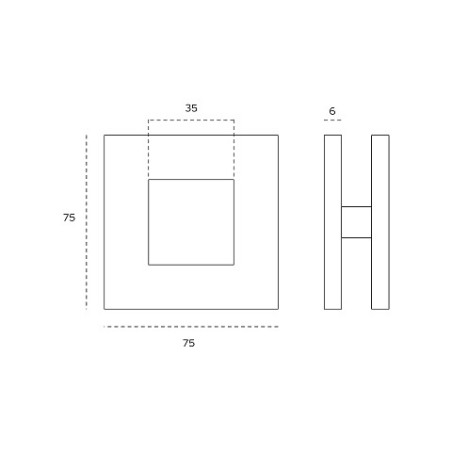 Klijuojama rankena stiklo durims "JNF IN.16.529"