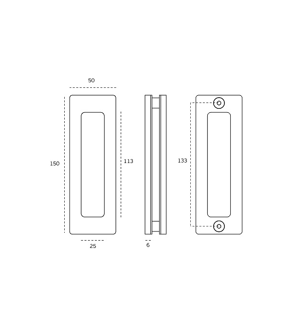 Klijuojama rankena stiklo durims "JNF IN.16.530"