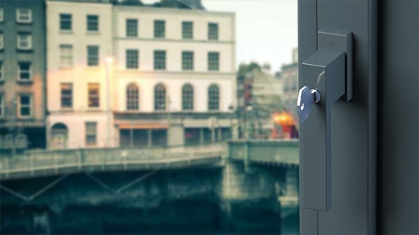 Window handle "MEDOS Dublin" with lock