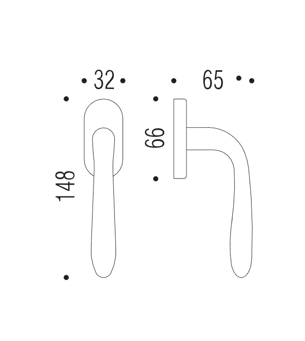 Window handle "COLOMBO Robot CD42"