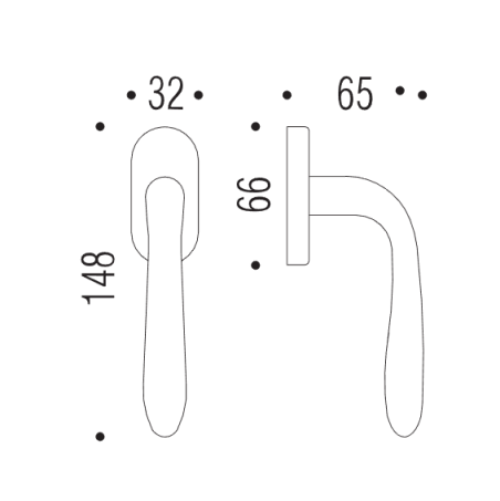 Window handle "COLOMBO Robot CD42"