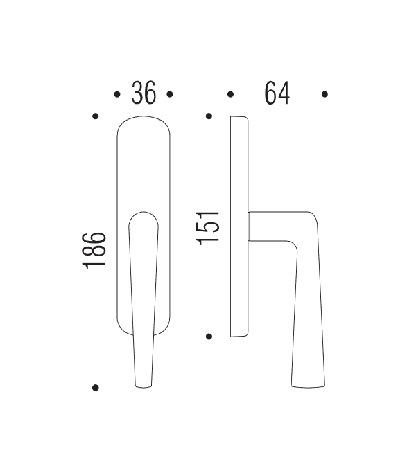 Window handle "COLOMBO Robotre CD92"