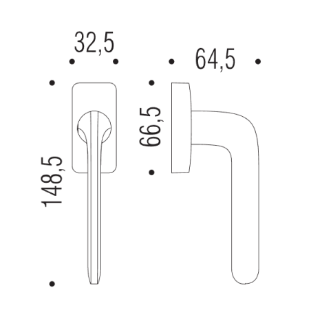 Lango rankena "COLOMBO RoboquattroS ID52"