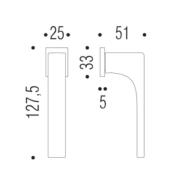 Lango rankena "COLOMBO RobocinqueS ID72"