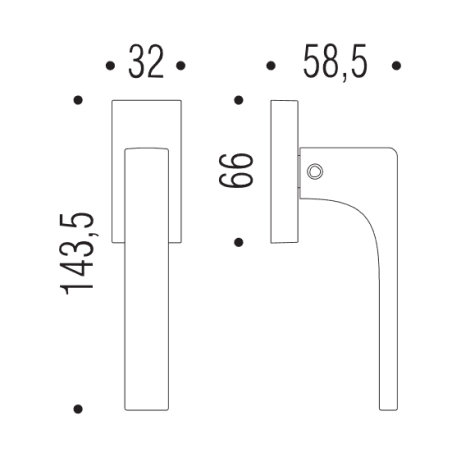 Lango rankena "COLOMBO RobocinqueS ID72"