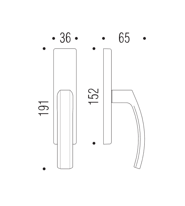 Window handle "COLOMBO Olly LC32"