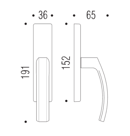 Window handle "COLOMBO Olly LC32"