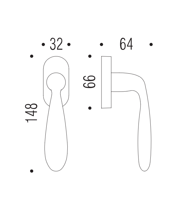 Window handle "COLOMBO Lara CB72"