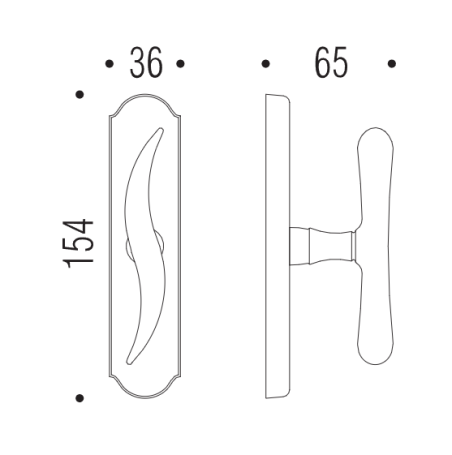 Lango rankena "COLOMBO Peter ID12"