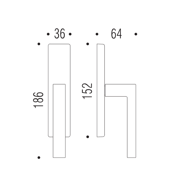 Window handle "COLOMBO Elle BD12"