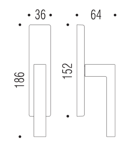 Window handle "COLOMBO Elle BD12"