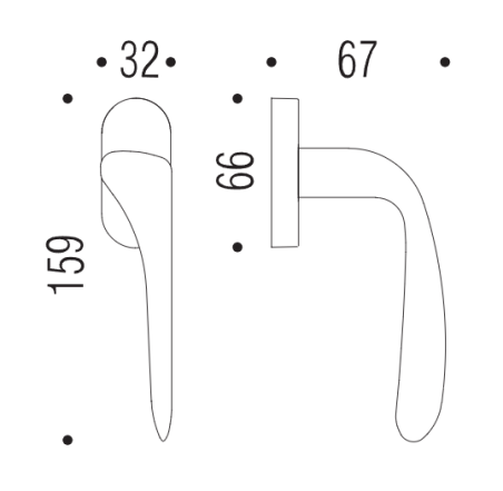 Window handle "COLOMBO Madi AM32"