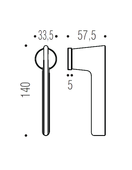 Window handle "COLOMBO Alato JP12"